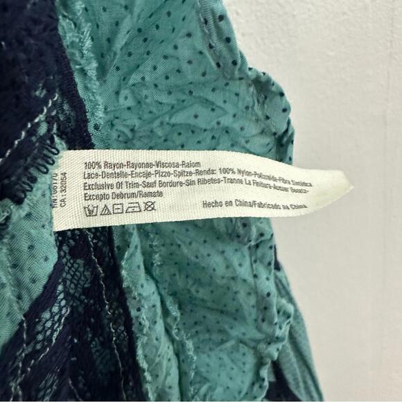 Free People Intimately Tunic Green Top Size S - Picture 4 of 5